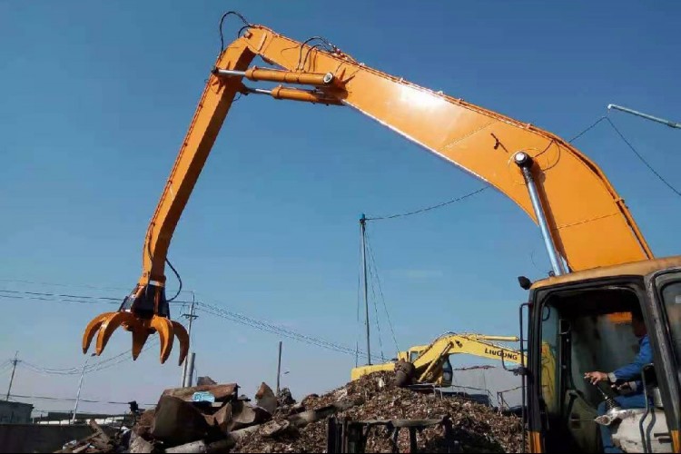 液压抓斗抓钢机